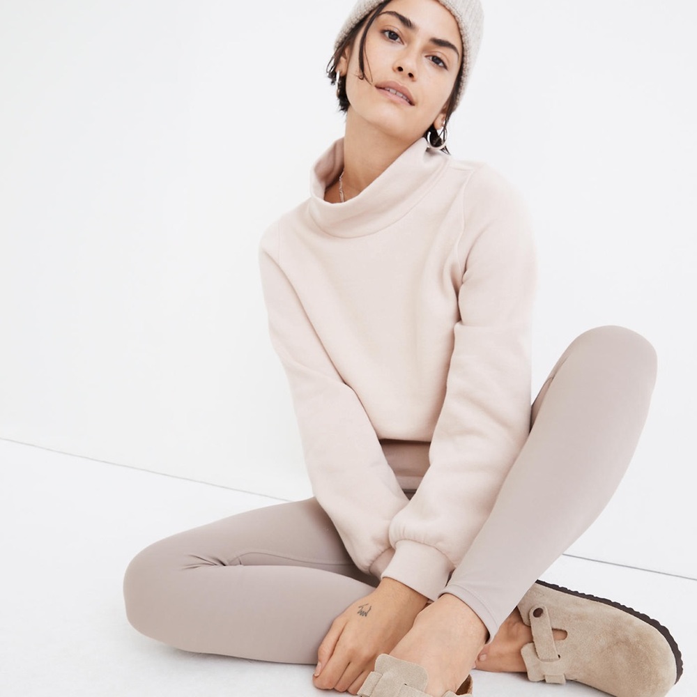 Madewell MWL Betterterry Relaxed Turtleneck Sweatshirt